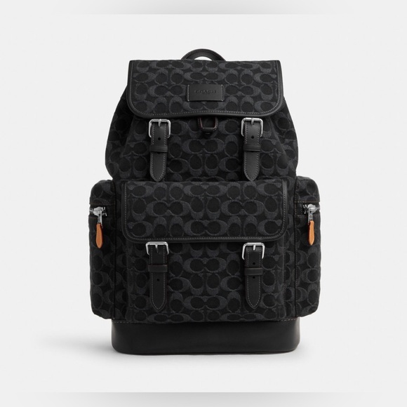 NWT Coach Outlet Sprint Backpack In Signature Denim - Picture 1 of 4